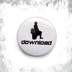 Przypinka DOWNLOAD