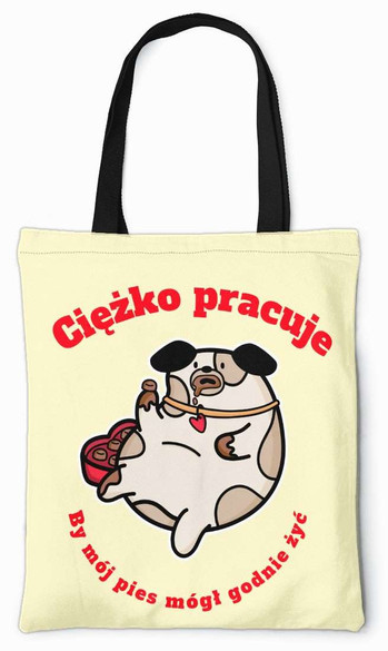 Torba na ramię Ciężko Pracuję DODAJ NAPIS!
