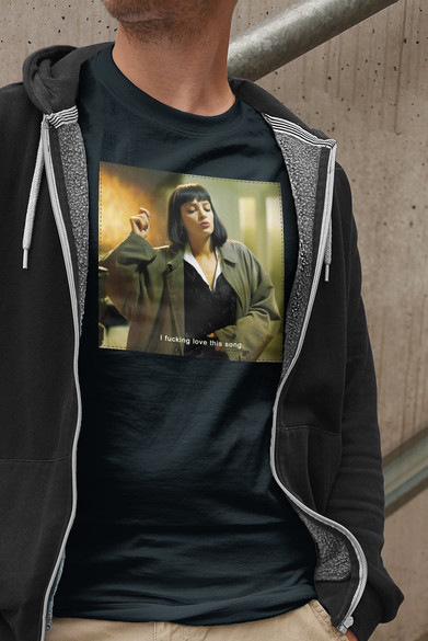 Koszulka z naszywką Uma Thurman Song