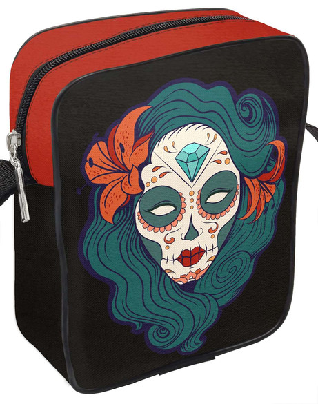 Torba Listonoszka Meksykańska czaszka Dodaj Napis!