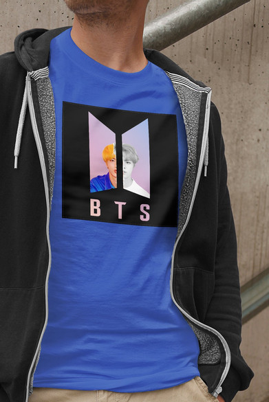 Koszulka z naszywką BTS JIN