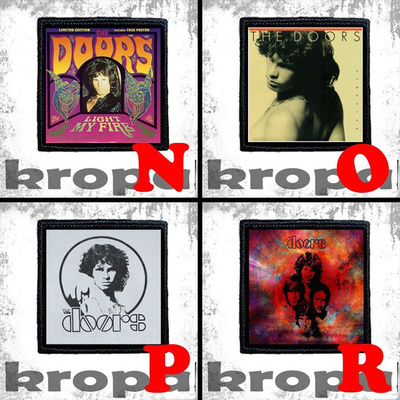 Naszywka THE DOORS 8 X 8 cm Dużo Wzorów!