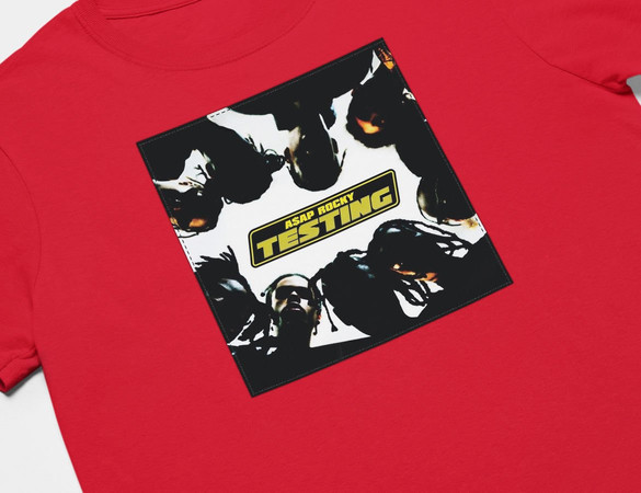 Koszulka z naszywką Asap Rocky Testing