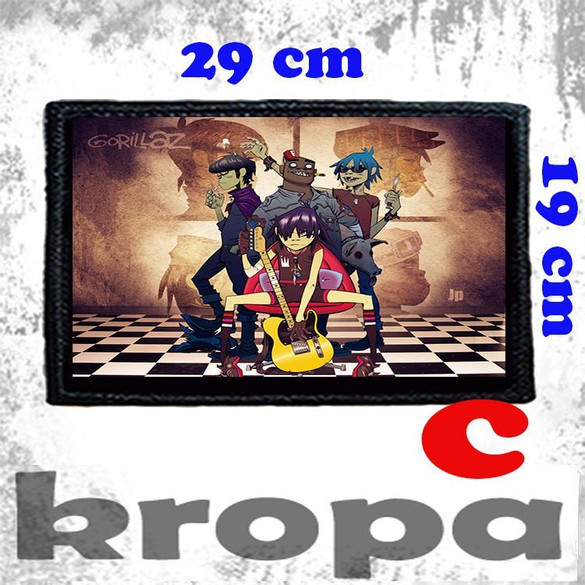 Naszywka duża na ubranie GORILLAZ