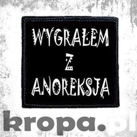 Naszywka WYGRAŁEM Z ANOREKSJĄ
