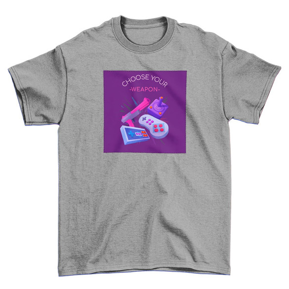 Koszulka z naszywką CHOOSE YOUR WEAPON