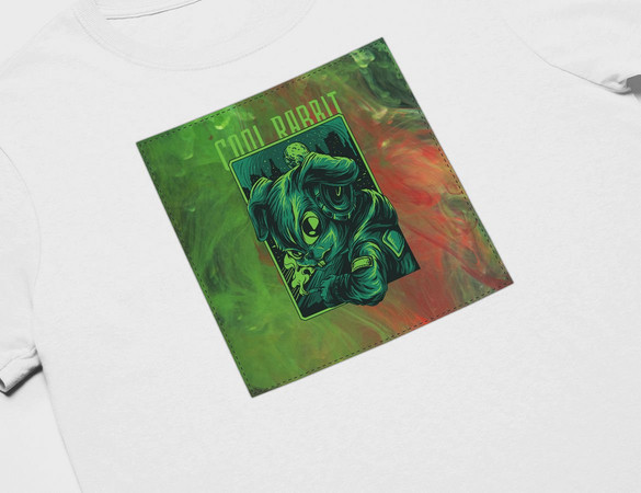 Koszulka z naszywką  COOL RABBIT