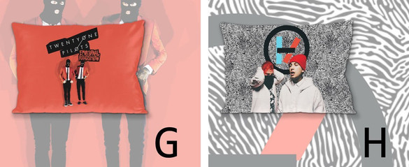 Poduszka 21 TWENTY ONE PILOTS 60x40cm WZORY