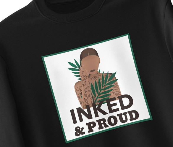 Bluza z naszywką Inked&Proud
