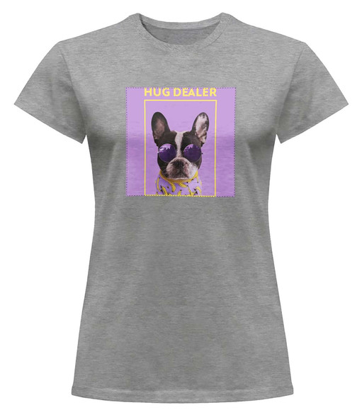 Bluzka damska z naszywką Hug dealer