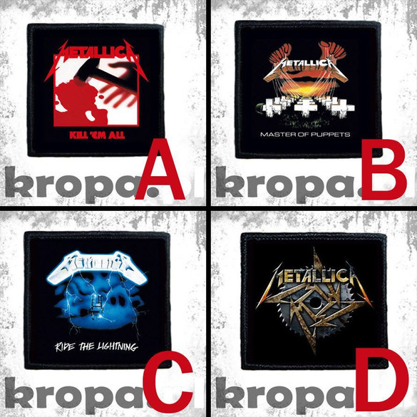 Naszywka METALLICA 10 x 10 cm  Dużo Wzorów!