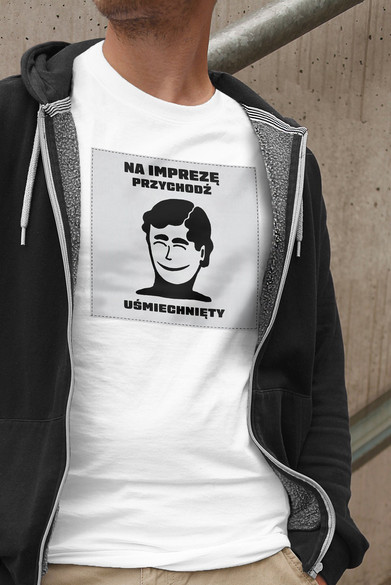 Koszulka z naszywką PRL- Impreza