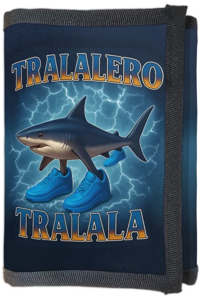 Portfel Italian Brainrot Tralalero Tralala z piorunami