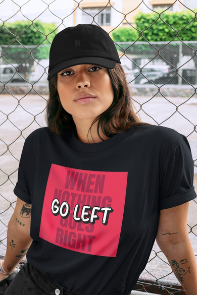 Koszulka z naszywką When nothing goes...