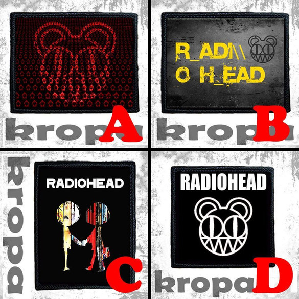 Naszywka RADIOHEAD 10 x 10 cm Dużo Wzorów!