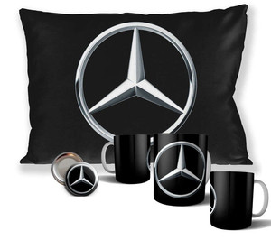 Zestaw MERCEDES poduszka+kubek+GRATIS!  WZORY