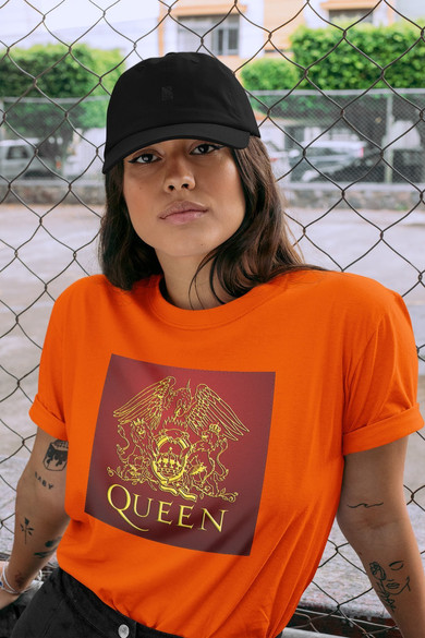 Koszulka z naszywką Queen logo red