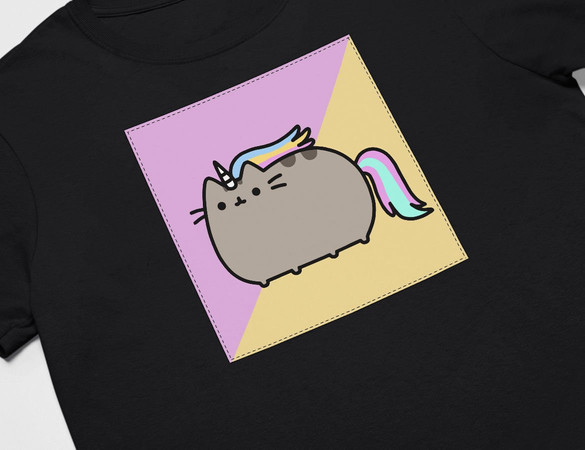 Koszulka z naszywką Cat Unicorne 01