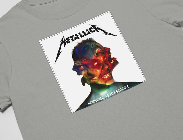 Koszulka z naszywką Metallica Hardwired..