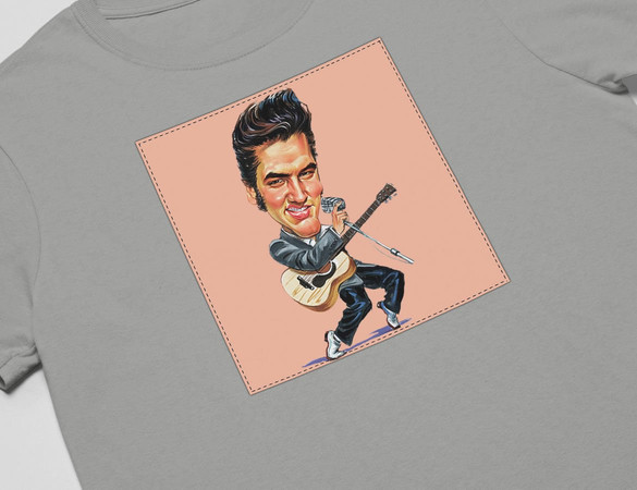 Koszulka z naszywką Elvis Presley 02