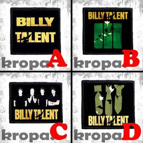 Naszywka BILLY TALENT 8 X 8 cm Dużo Wzorów!