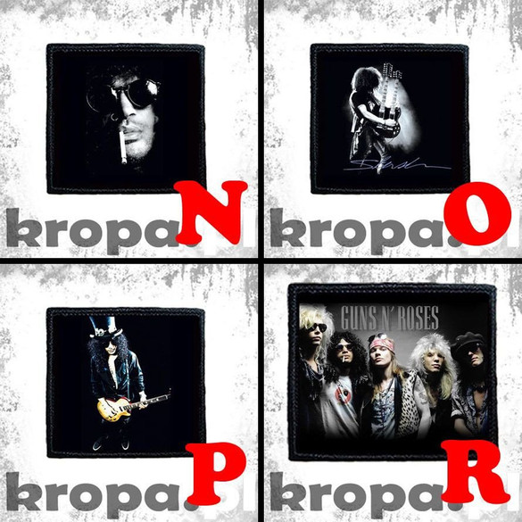 Naszywka Guns N’ Roses 10 x 10 cm Dużo Wzorów!