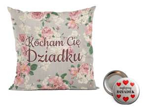Poduszka na Dzień Dziadka. Magnes i Imię GRATIS!