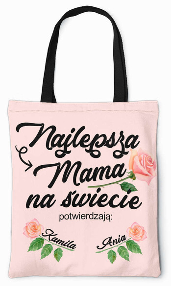 Torba na ramię NAJLEPSZA MAMA NA ŚWIECIA + IMIĘ