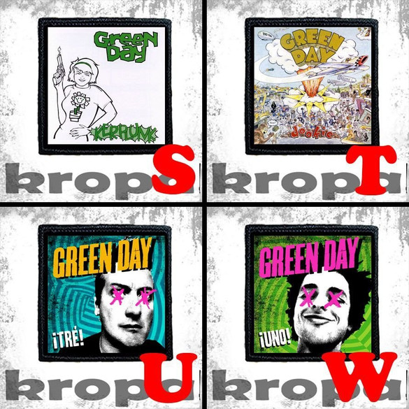 Naszywka GREEN DAY 8 X 8 cm Dużo Wzorów!
