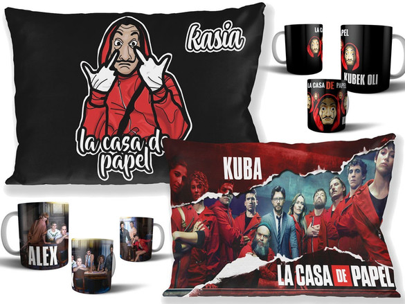 DOM Z PAPIERU Zestaw poduszka+kubek WZORY +GRATIS!