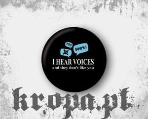 Przypinka I HEAR VOICES