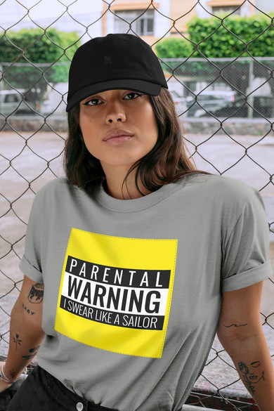 Koszulka z naszywką I swear like a sailor