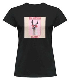 Bluzka damska z naszywką No drama llama