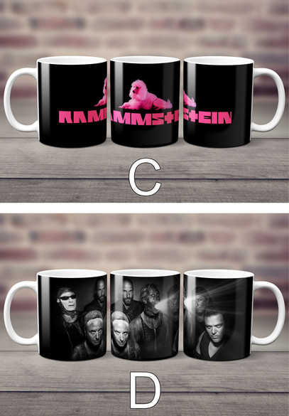 Zestaw RAMMSTEIN poduszka+kubek+GRATIS  WZORY