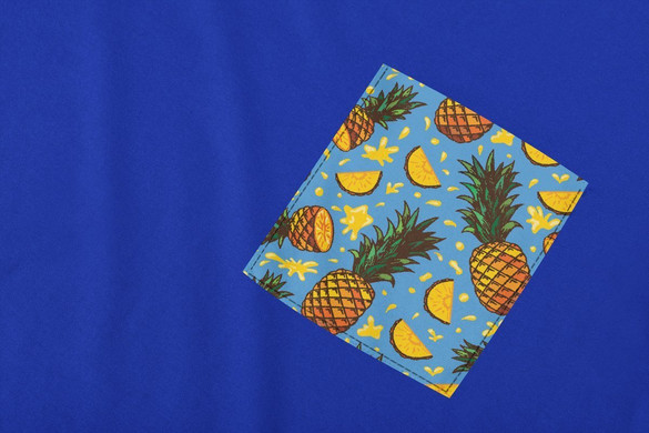 Koszulka z kieszonką ANANASY 2