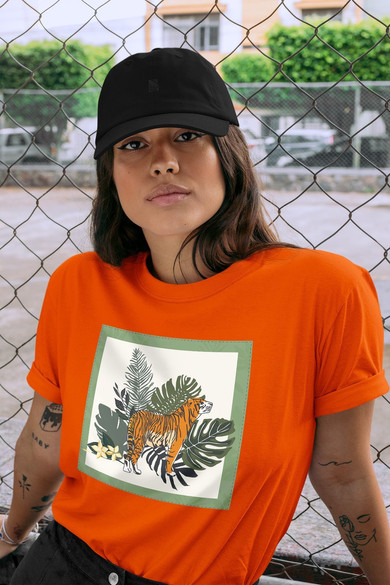 Koszulka z naszywką Tiger/Nature