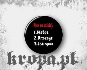 Przypinka PLAN NA DZISIAJ... 02