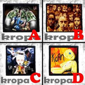 Naszywka KORN 10 x 10 cm  Dużo Wzorów!