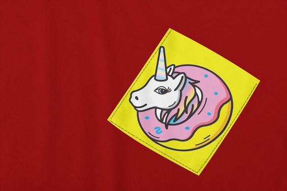 Koszulka z kieszonką JEDNOROŻEC UNICORN