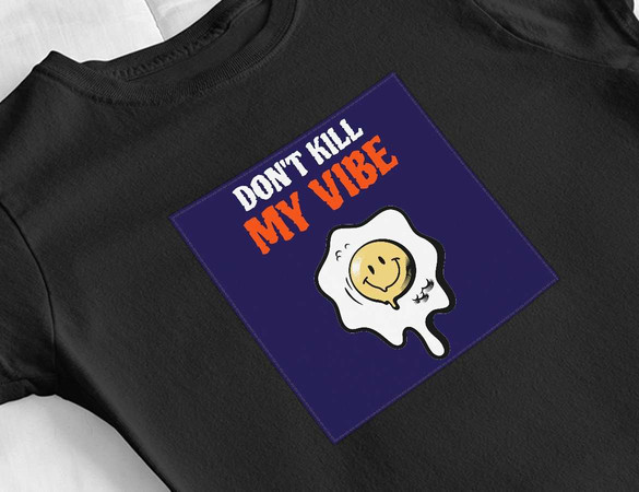 Bluzka damska z naszywką Don't Kill My Vibe