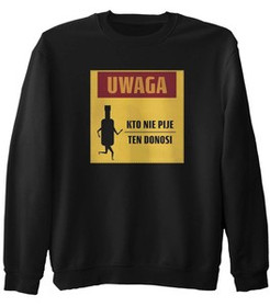 Bluza z naszywką PRL- kto nie pije...
