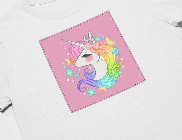Koszulka z naszywką Unicorne 04