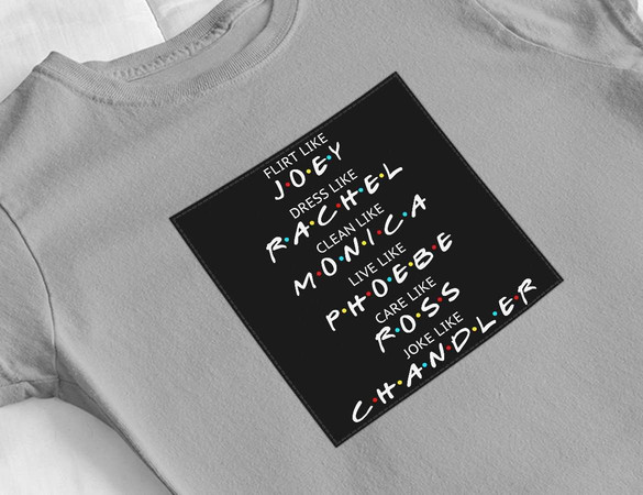 Bluzka damska z naszywką Friends act like