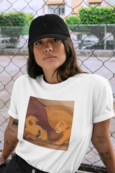 Koszulka z naszywką Mufasa dies