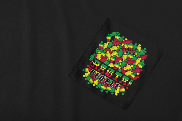 Koszulka z kieszonką RASTA PE0PLE