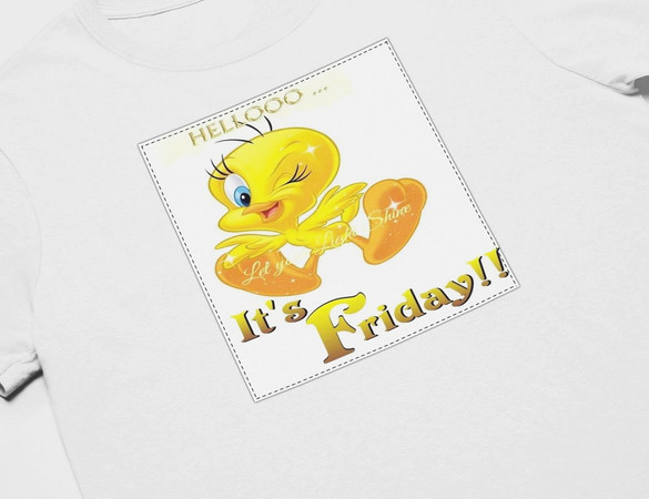 Koszulka z naszywką  It's Friday !!