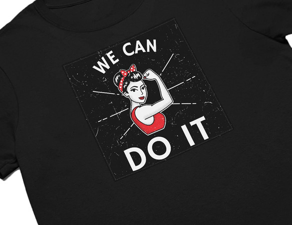 Koszulka z naszywką We Can Do It