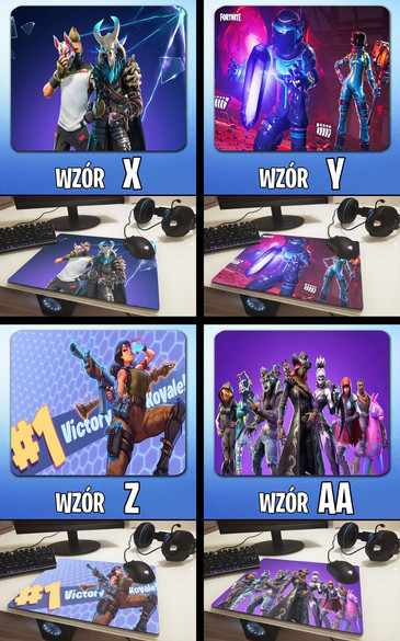 Podkładka pod mysz FORTNITE 36x29cm Z POLSKI +imię