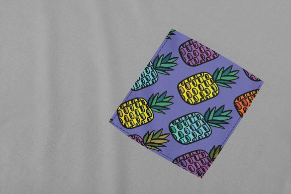 Koszulka z kieszonką ANANASY 5