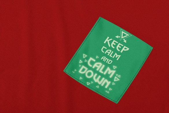 Koszulka z kieszonką KEEP CALM AXII